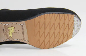 Zapato de baile flamenco profesional ante negro