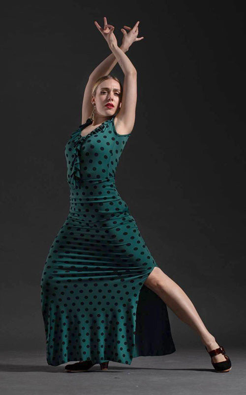 jupe longue imprimée flamenco