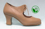 Zapato de baile flamenco "vegano" beige