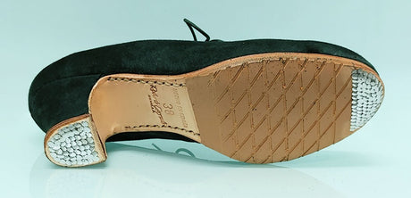 Zapato de baile flamenco profesional ante verde botella