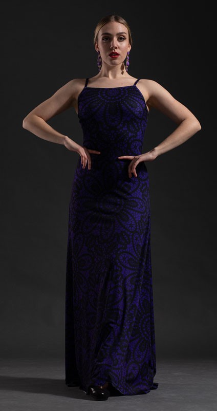 Robe de flamenco Rus imprimée en différentes couleurs