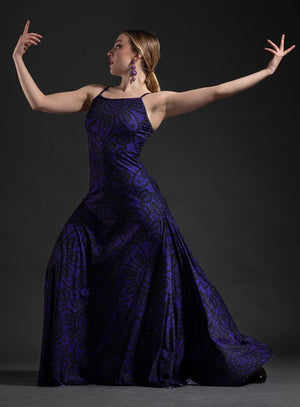 Robe de flamenco Rus imprimée en différentes couleurs