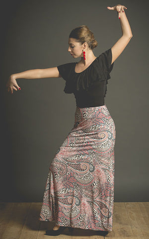 Top flamenco carpio negro