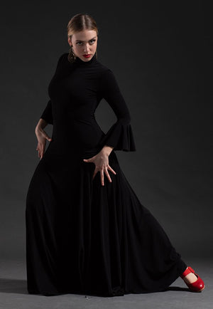 Robe de flamenco noire Amelia