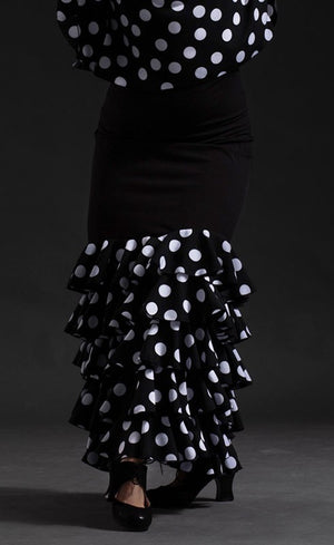 Jupe flamenco Zagra à 5 volants imprimés