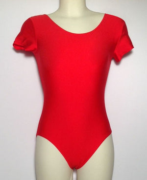 Maillot rouge à manches courtes pour fille