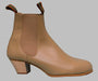 Bottes flamenco en cuir beige