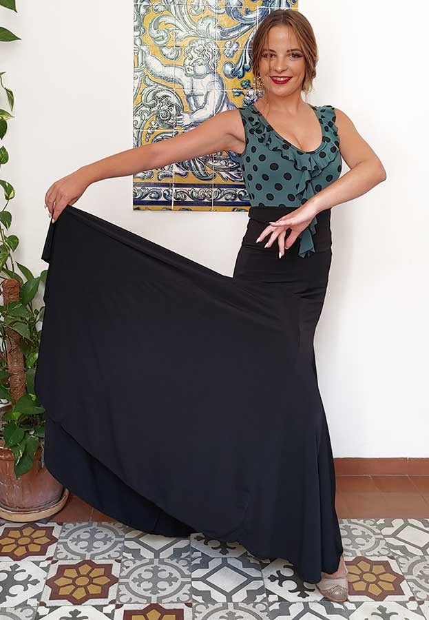 Jupe flamenco Cala Negra avec ceinture