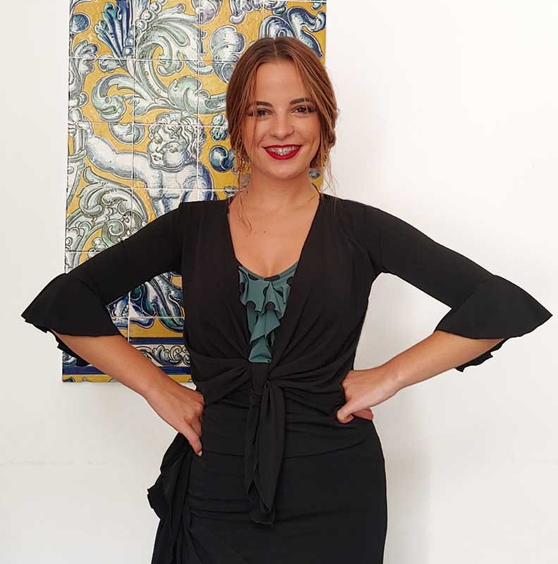 Cardigan flamenco noir pour femme