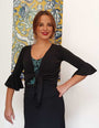 Black flamenco cardigan for ladies