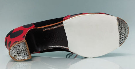 Zapato de Baile Flamenco Profesional Negro y Lunares