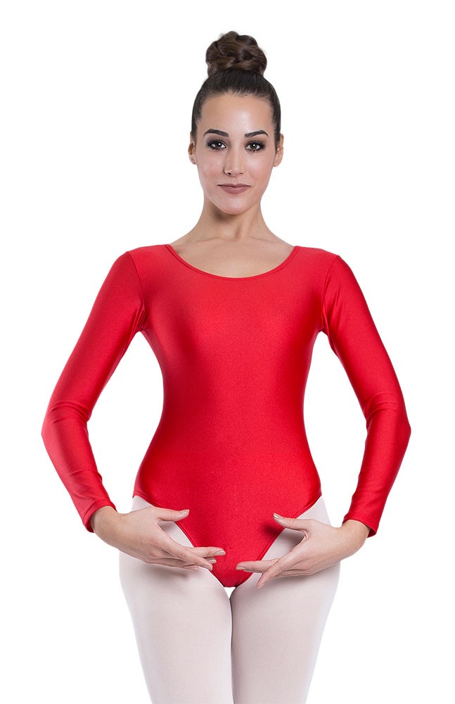 Women's long-sleeved red jersey