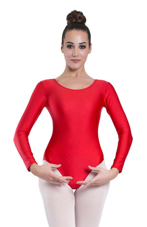 Women's long-sleeved red jersey