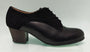 Zapato de baile flamenco profesional combinado piel y ante