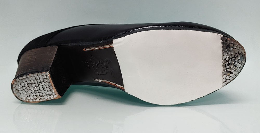 Chaussure de danse flamenco professionnelle en cuir et daim
