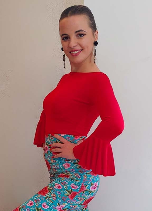 Top Flamenco Almonte Rojo