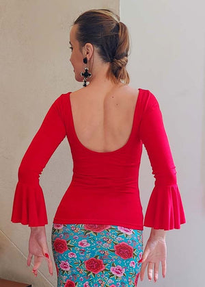Top Flamenco Almonte Rojo