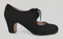 Zapato de baile flamenco semiprofesional ante negro
