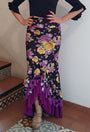 Falda flamenco estampada de flores y lunares