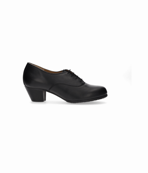 Men's semi-professional flamenco shoe in black leather