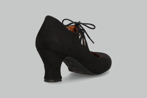 Flamenca Cordones Antelina Negro