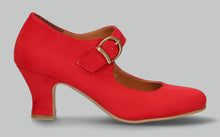 Flamenco Suede Red With Wide Buckle
