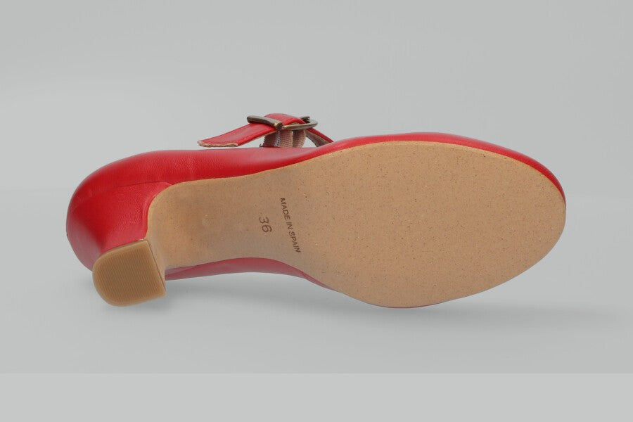 Flamenca rouge à large boucle