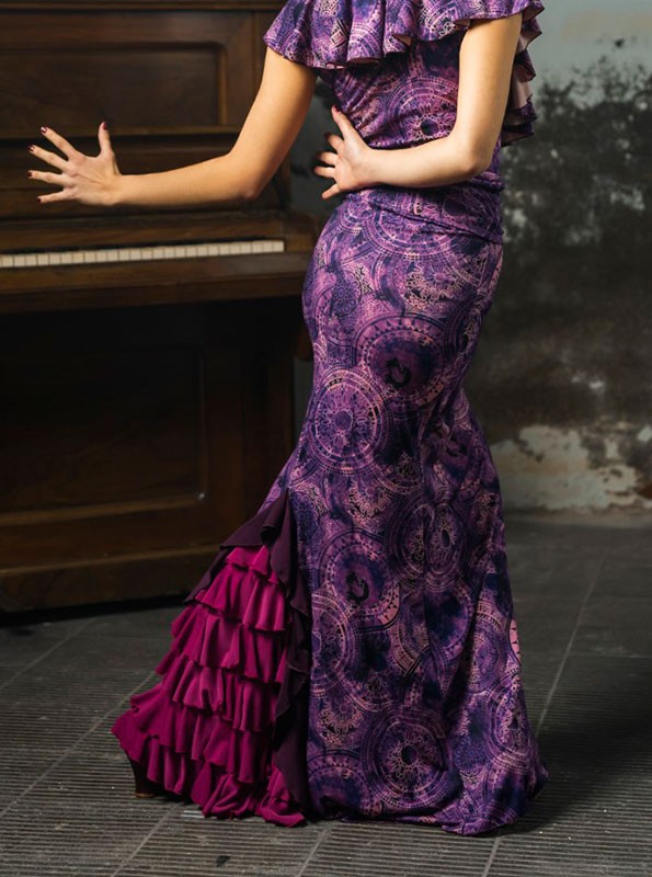 Jupe flamenco imprimée Nogales