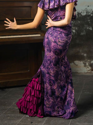 Jupe flamenco imprimée Nogales