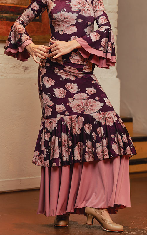 Falda flamenco Sierpes estampada varios colores