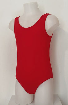 Maillot Niña Rojo Tirante Ancho