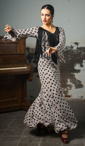 Robe de flamenco Lei à imprimé pois