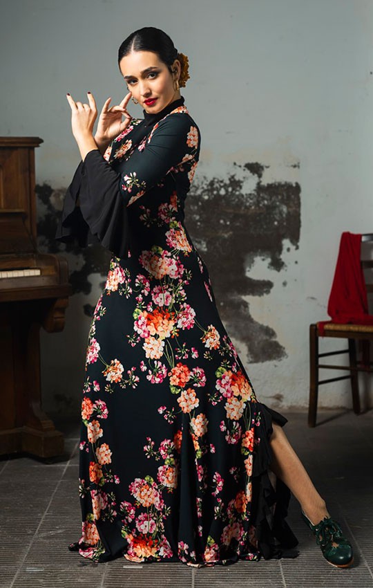 Robe de flamenco imprimée des Andes