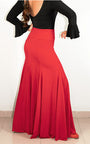 Flamenco skirt with red sash