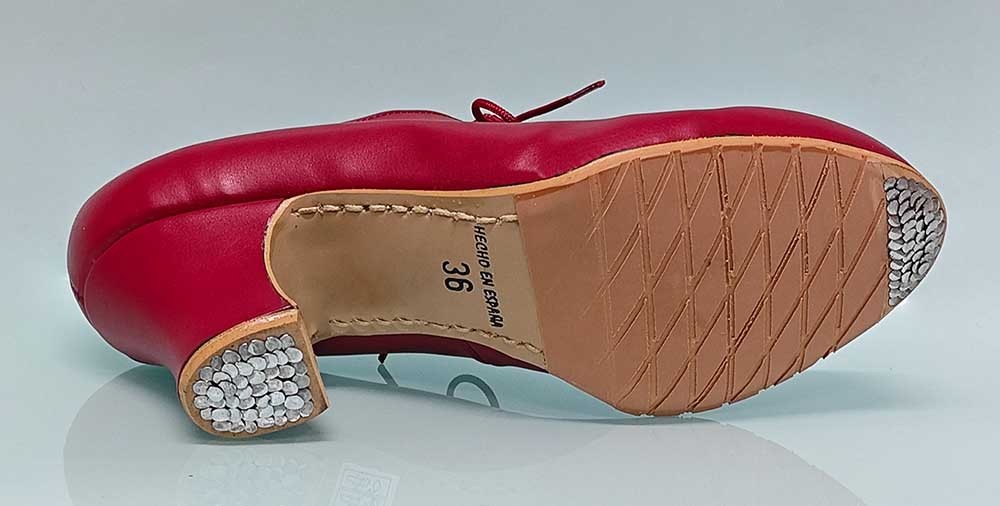 Chaussure de danse flamenco rouge « VEGAN »