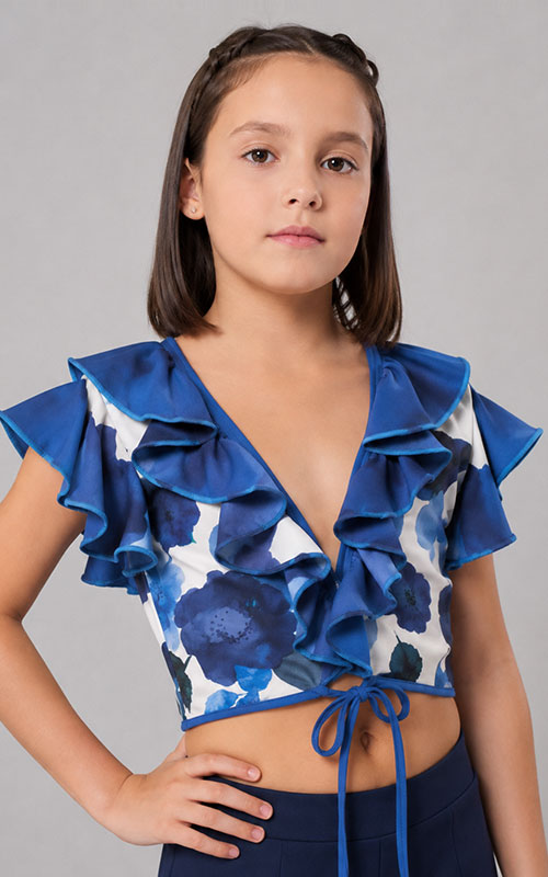 flamenco double-breasted jacket for girls