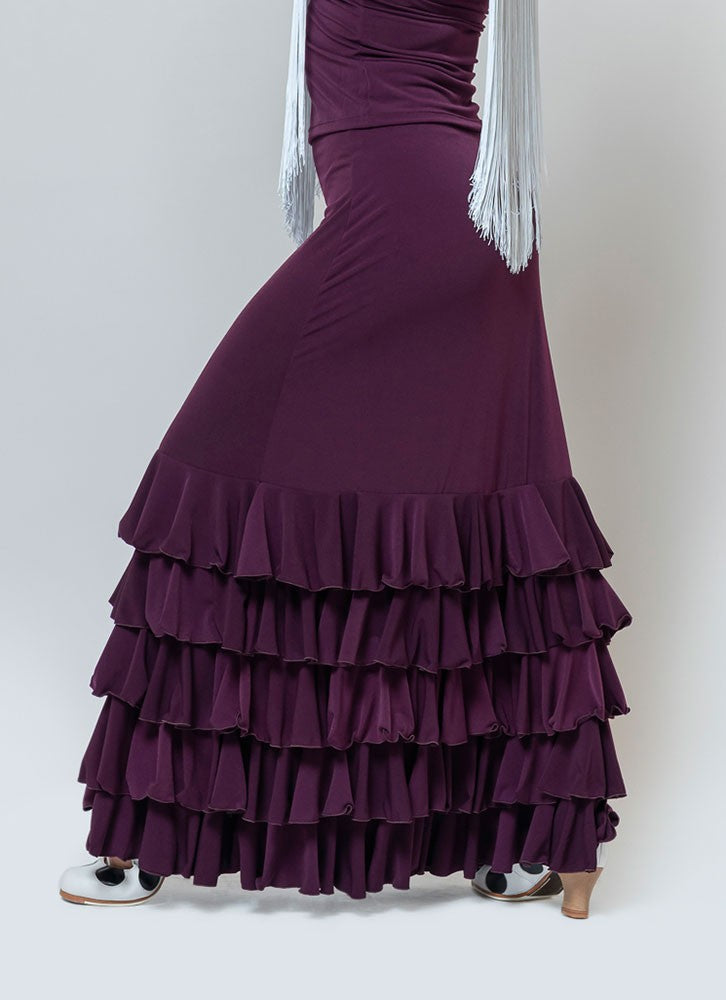 Falda Flamenco Zagra con 5 Volantes