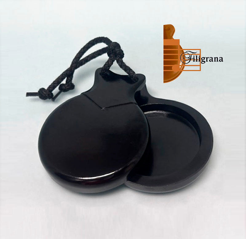 Castanets for beginners, filigree, black fiber