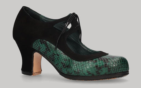 BLUCHER SERP. GREEN/BLACK SUEDE