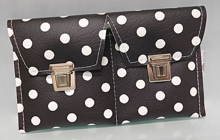 Funda Castañuela Profesional Negra con Lunares