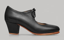 Zapato de baile flamenco profesional piel negro