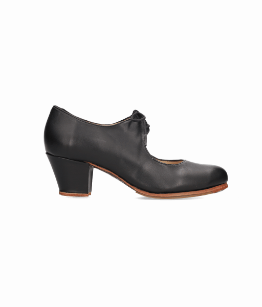 Zapato de baile flamenco profesional piel negro