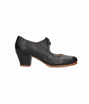 Zapato de baile flamenco profesional piel negro