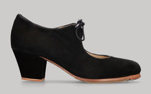 Zapato de baile flamenco profesional ante negro