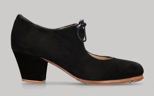 Zapato de baile flamenco profesional ante negro