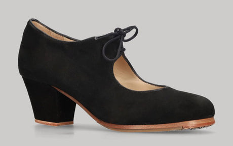 Zapato de baile flamenco profesional ante negro
