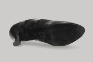 Black Leather Ballroom Dance Shoe with Laces