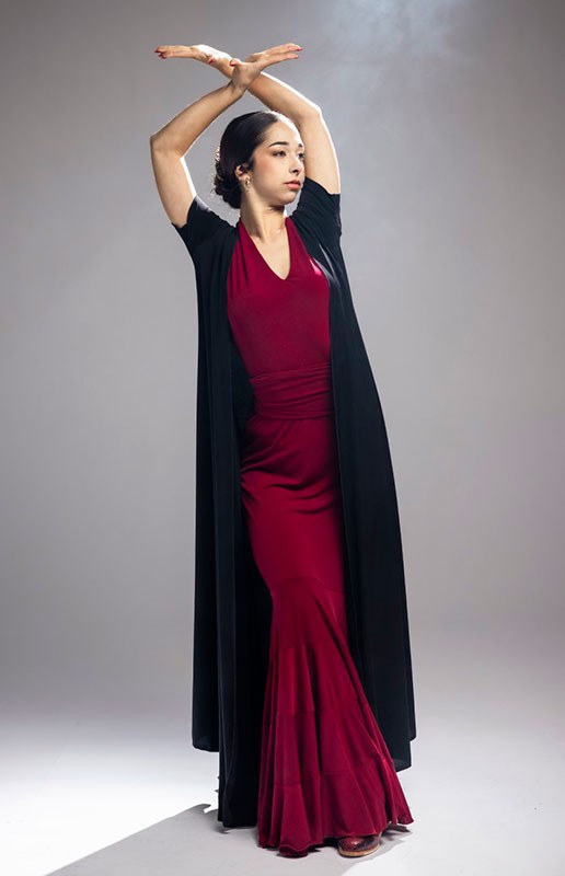 Cardigan long à manches courtes