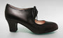 Chaussure de danse flamenco semi-professionnelle, cuir noir