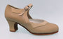 Spanish dance character shoe in beige leather